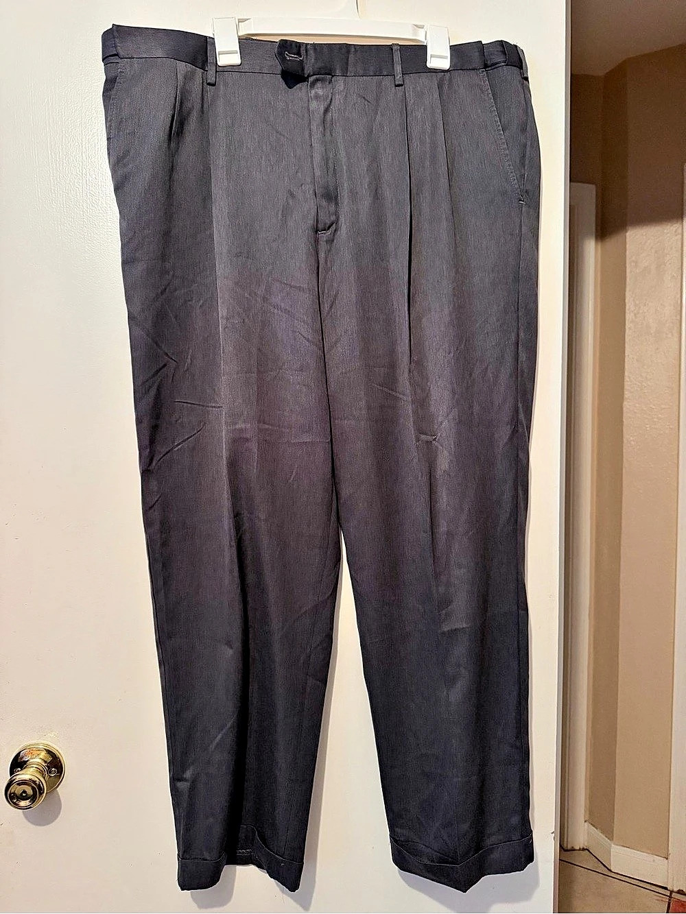 Savane Men's Dress Pants Gray Waist 40W x 30L